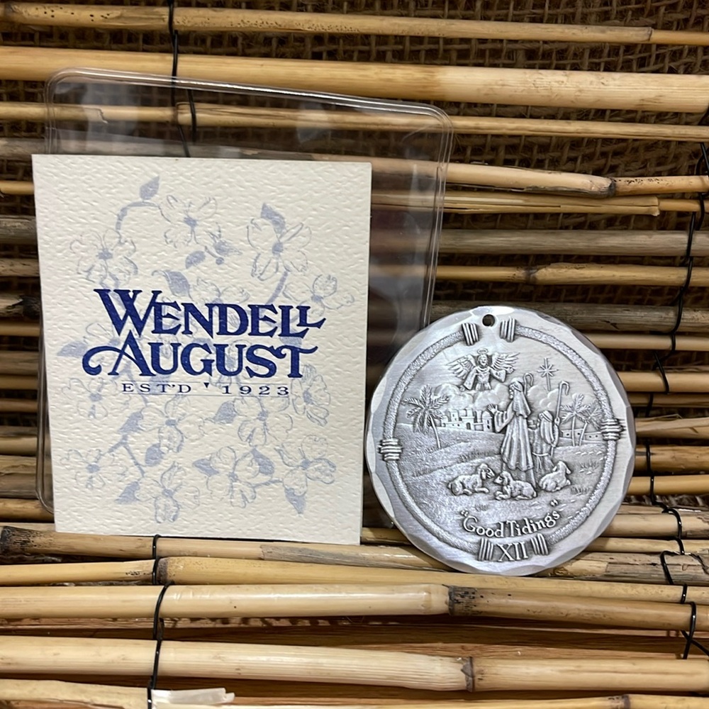 Wendell August Est’d 1923 Handmade Good Tidings Ornament Made in the USA
